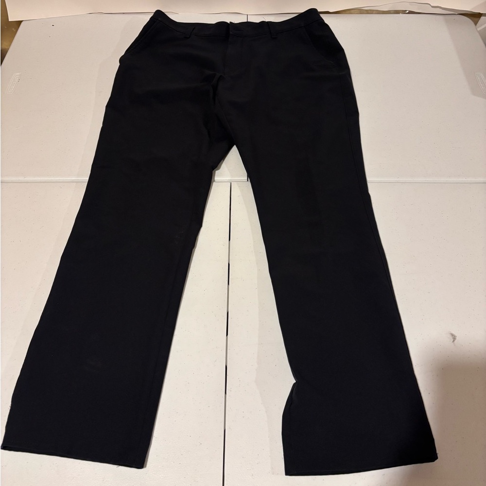 Under Armour Black Chino Flat Front Polyester Golf Pants Men’s 38x32
